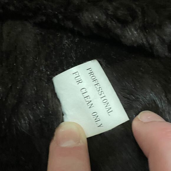 Vintage Pennylane Fur Trim Coat Gray Brown Toggle Button Closure Lined Outerwear - Picture 5 of 8